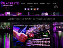 Tablet Screenshot of blackliteproductions.com